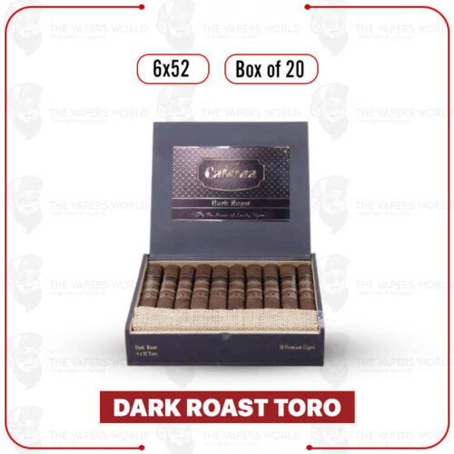 Cafeina Dark Roast Toro 6x52 Cigars | Box of 20