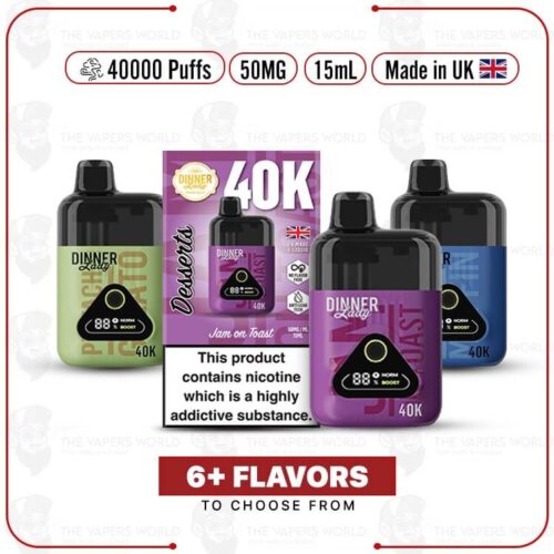 Dinner Lady Desserts 40K Puffs Disposable - Made in UK