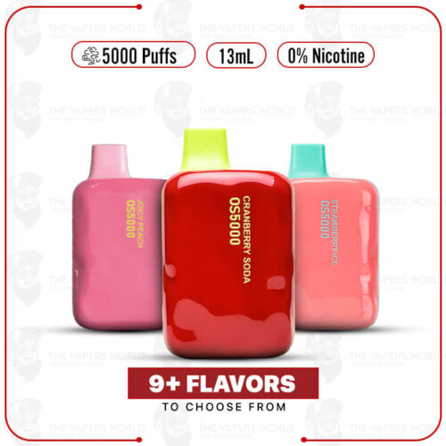 OS5000 Zero Nicotine 5000 Puffs Disposable Vape