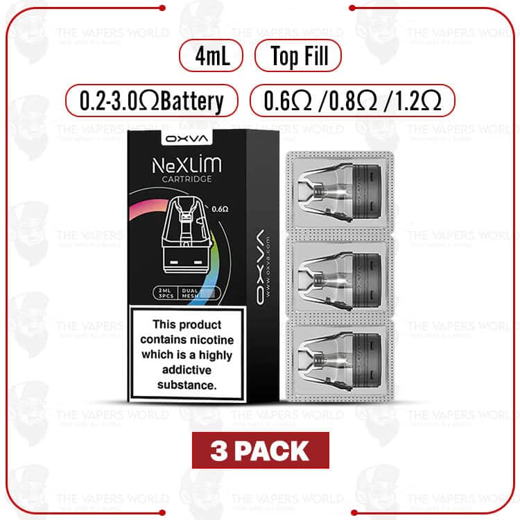 OXVA NeXLIM Replacement Pod Cartridge - 3PK - Image 2