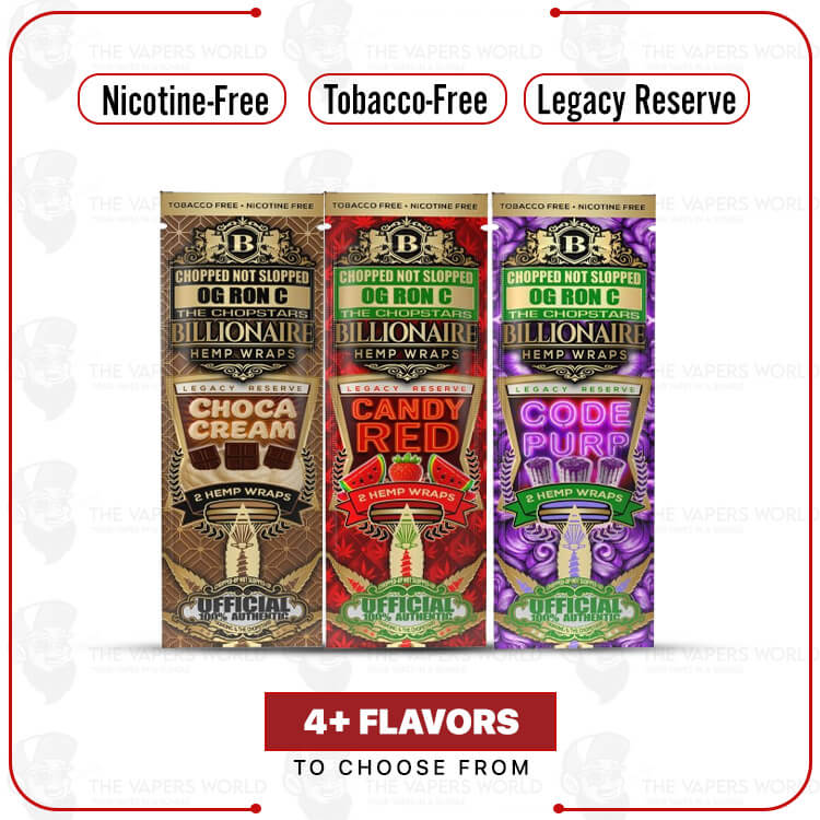 Billionaire Wraps – OG RON C – Legacy Reserve – 50/25’s