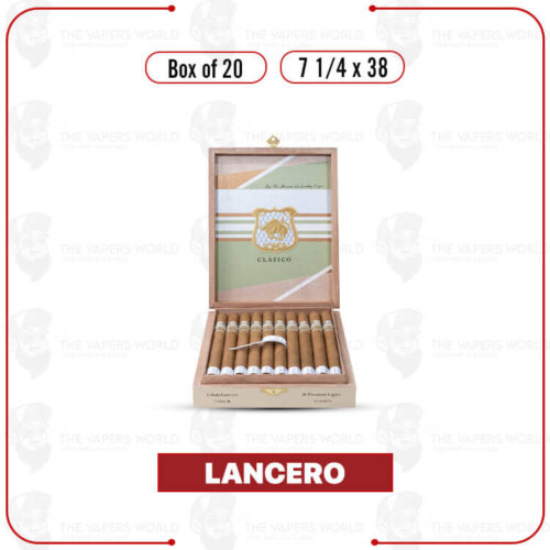 Classico by Lucky Cigar: Lancero 7 1/4 x 38 Box of 20 Cigars