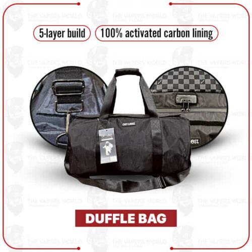 Smell-Proof Premium Duffle Bag by Get Lost – Black