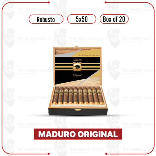 Maduro Original by Lucky Cigar: Robusto 5x50 Box of 20 Cigars