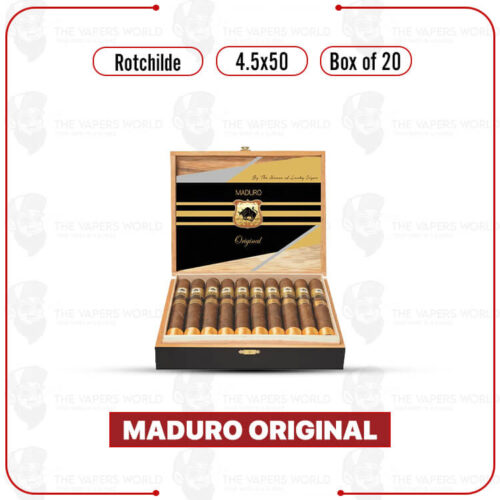 Maduro Original by Lucky Cigar: Rothchilde 4.5x50 Box of 20 Cigars