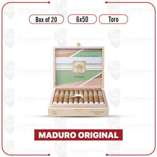 Maduro Original by Lucky Cigar: Toro 6x50 Box of 20 Cigars
