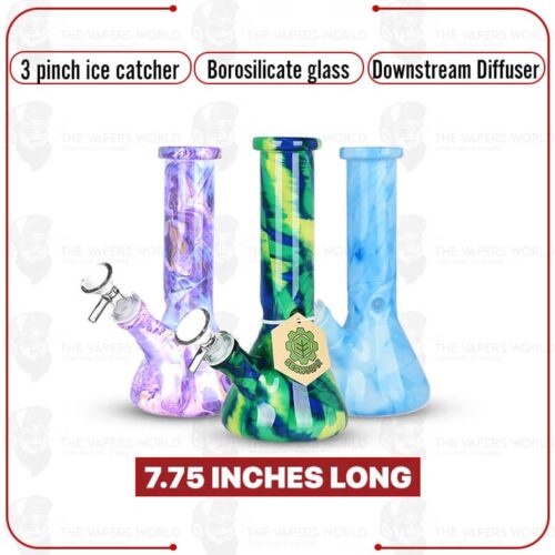 Marbled MD Glass Beaker Water Pipe