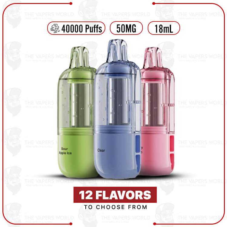 Nexa Flex Crystal 40K Disposable Refill Pod - 2PK