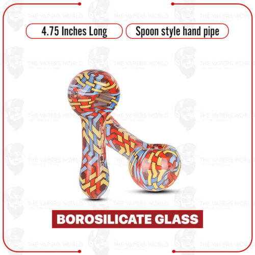 Pulsar Inside Print Wavy Weave Hand Pipe