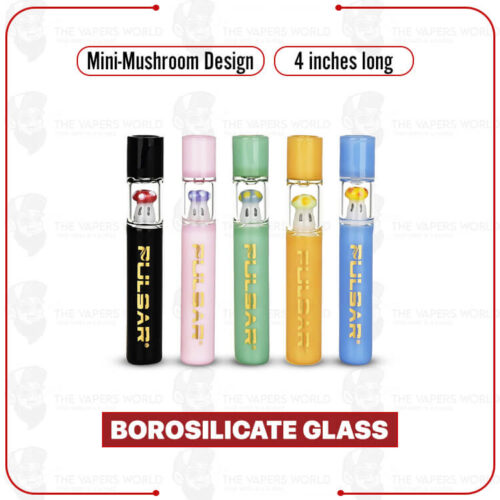 Pulsar Mini-Mushroom Glass Chillum