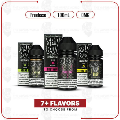 SadBoy Synthetic Nicotine 100ml E-Juice 0MG