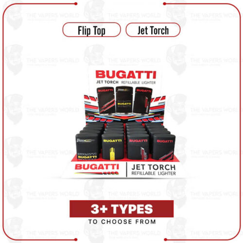 Bugatti Flip Top Torch Lighters – 20/20’s