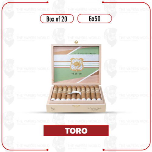 Classico by Lucky Cigar: Toro 6x50 Box of 20 Cigars