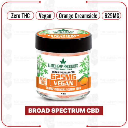 Elite Hemp - CBD Vegan Gummies 625MG Orange Creamsicle