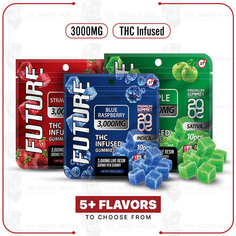 Future 3000mg THC-A Infused Gummies - Strawberry (Sativa)