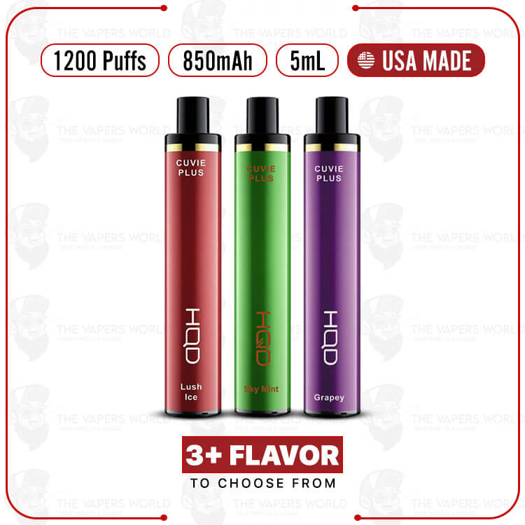 HQD Cuvie Plus 1200 Puffs Disposable – USA Made