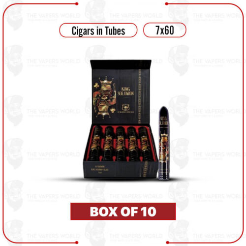 King Solomon 7x60 Box of 10 Cigars in Tubes