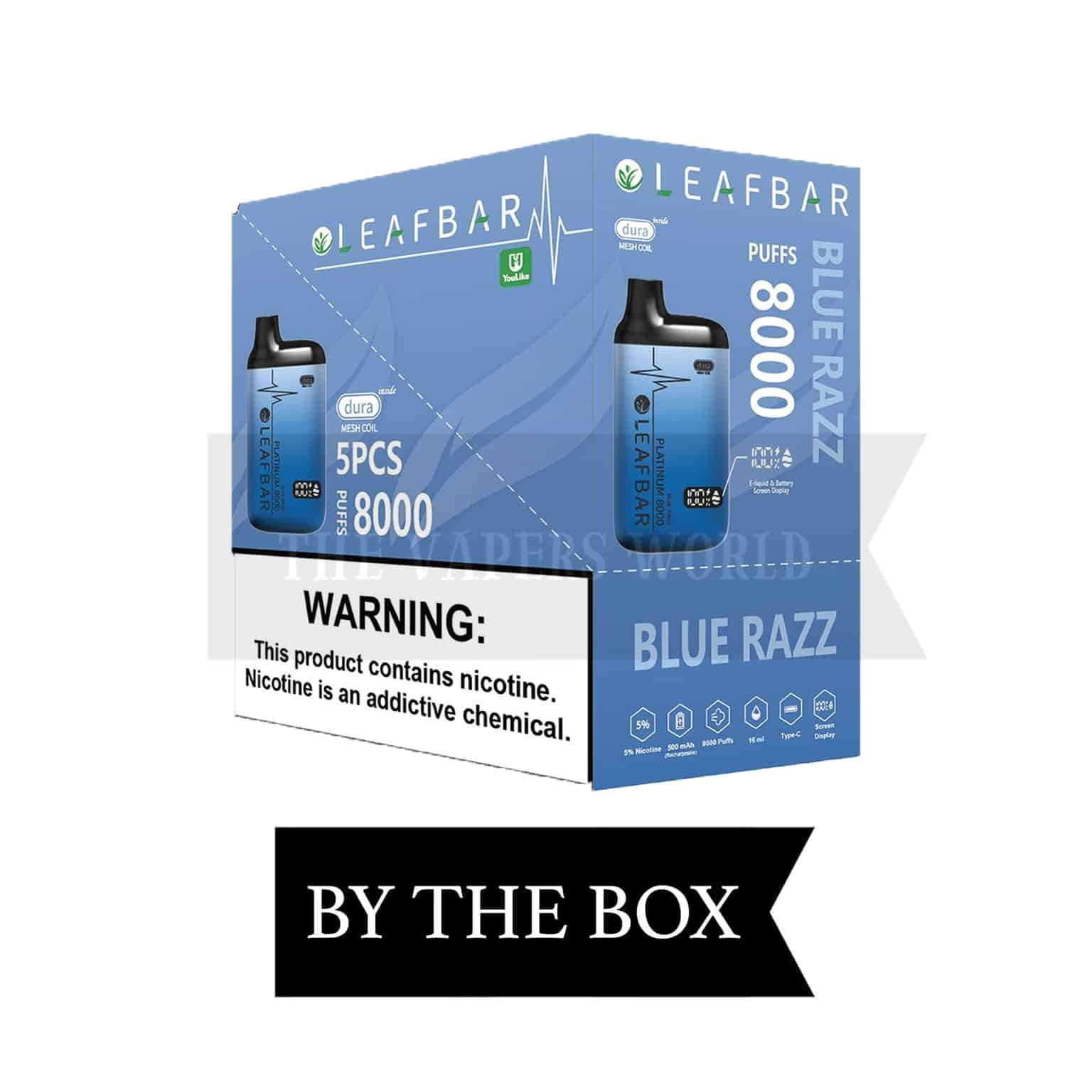 Leaf Bar Platinum 8000 Puff Disposable Vape - Image 6