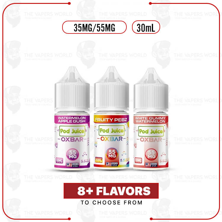 Pod x Oxbar Juice Salt Tobacco Free Nicotine E-Juice 30mL