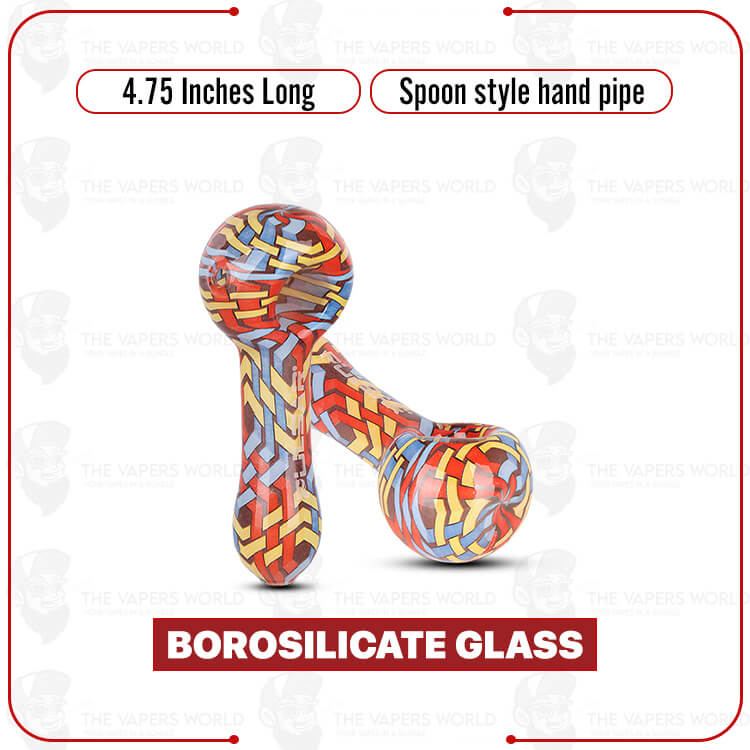 Pulsar Inside Print Wavy Weave Hand Pipe