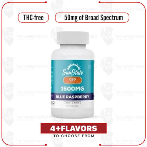 Sun State Hemp CBD Broad Spectrum Infused 50mg Gummy  - 30ct 1500mg