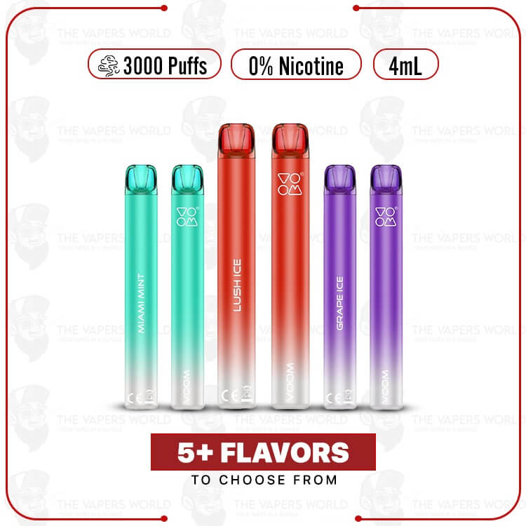 Voom Mesh Mini Zero Nicotine 3000 Puff Disposable