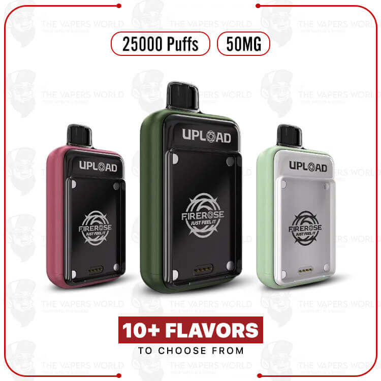 Firerose Upload 25K 25,000 Puffs 5% Replacement Device w/ No Screen Disposable