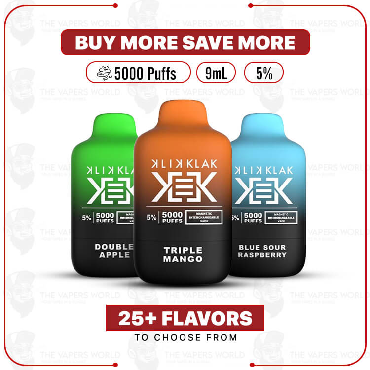 Klik Klak Element Disposable Magnetic Vape 5000 Puffs