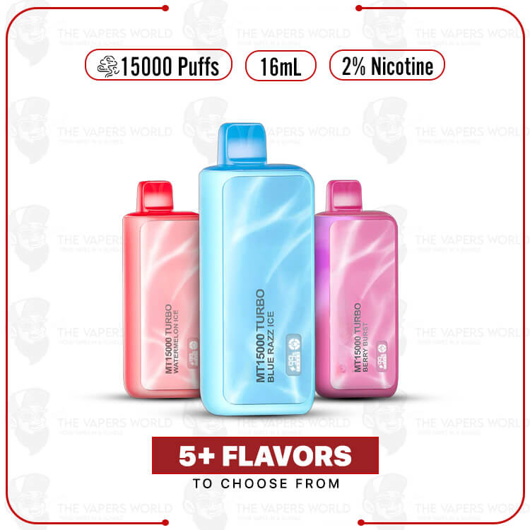 MT15000 Turbo 15K Puffs  2% Nicotine Disposable Vape