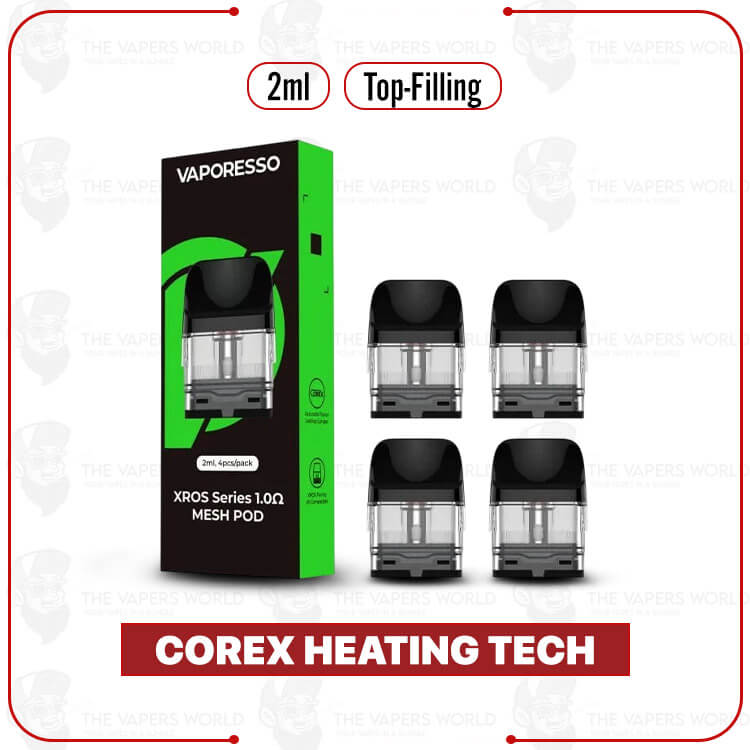 VAPORESSO XROS Replacement Pod Cartridge – 4PK