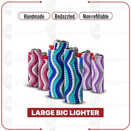Handmade Bedazzled Large BIC Lighter - Non-Refillable