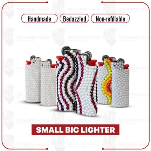 Handmade Bedazzled Small BIC Lighter - Non-Refillable