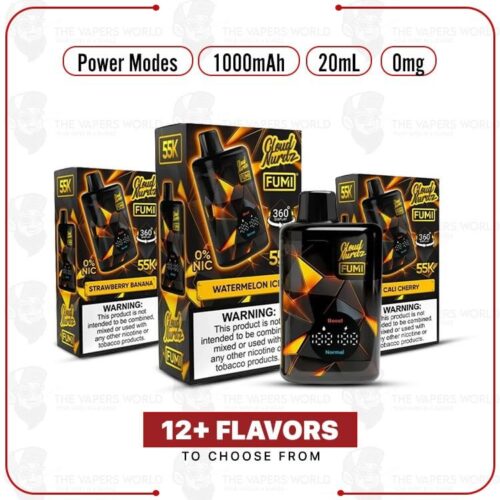 Fumi x Cloud Nurdz 55K ZERO Nicotine Disposable Vape